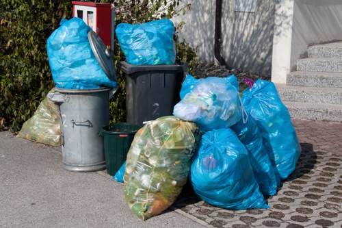 Equipment used for garden clearance services
