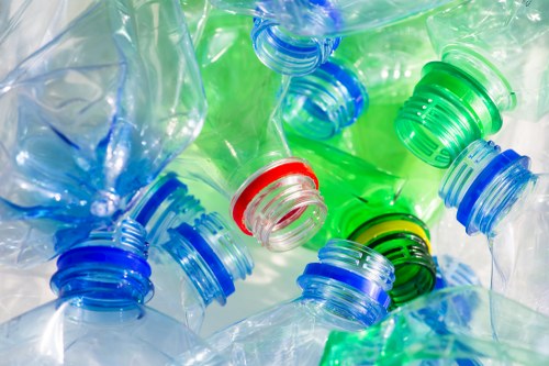 Business team implementing waste reduction strategies